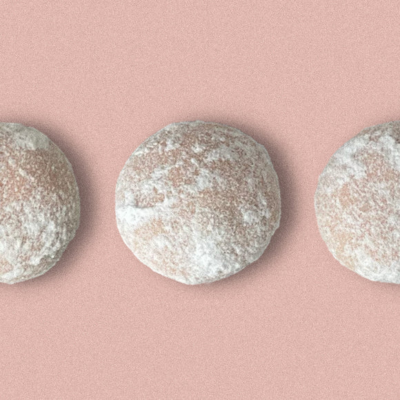 Raspberry Snowballs